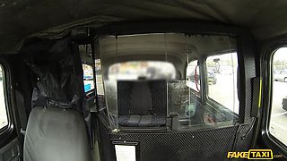 Fake Taxi - Naughty Tiffany Naylor Hiding in a Cab, Handjob and Deep Pussy Fuck Outside