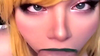 Irish Barmaid Gags on Massive Cock