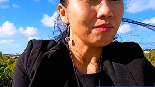 Public sex with big boobs Thai MILF slut
