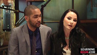 BDSM Domina edging lucky guy