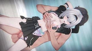 [nte] Esper Zero's (coco) Fallen Protagonist Bound Female Mc & POV Sandwich DP (4k/60fps)
