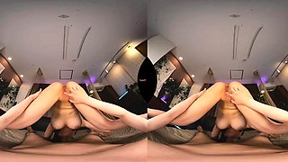 Amateur hot goth teen gives a POV blowjob
