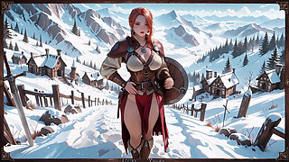 Forbidden Leather Armor Seduction in Medieval Village. Cold Queen Unzips Her Gear & Goes Wild!