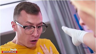 Charli Dean And Ann Kiray - 50 Yr Old Gilf In Threesome With 18 Teen 18+ Blonde College Girl And Her Big Cock Boyfriend