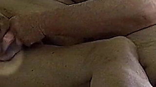 Homemade Stepaunt Plays with Pussy Shows Soles of Feet & Moans Best GILF Foot