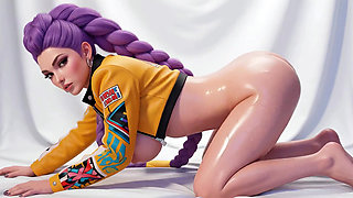 Rumi from KPOP Demon Hunters Dancing Naked (Cartoon 3D Ai) 01