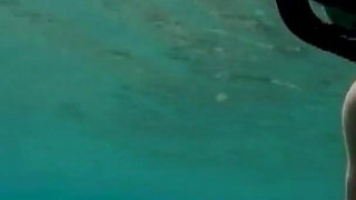 Snorkel Slut: Tight Bikini, Dive Mask & Underwater Fin Tease