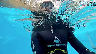 Underwater Wetsuit JOI in My Private Pool