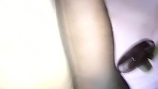 Solo Couple Standing and Enjoying the Blue Panty of the Woman at Home