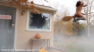 TORCELINI. HALLOWEEN LESSON. Witch teacher. Broomstick Ride! SFW