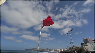 Vlog - Gran Canaria - First Naked On The Beach, Then He Fucks Me In The Shower