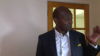 Busty brunette sucks and licks big cock in a close up