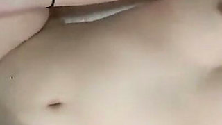Uncensored - Pale H Cup Beauty in a Tight Outfit - Swallow and Creampie