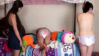 Taylor, Mia & Rainbow: Spanked by Rainbow