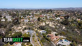 Small asian goddess clara trinity gags on and rides her chief' giant cock - teamskeet