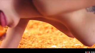 Erotic Food Fetish Doe Projects - Sensual Girlfriend Eats Boyfriend's Sperm - Caomei Bala