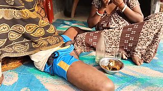 Desi Bhabhi Drunk Sex With Neighbor - Big Tits Indian Aunty Anal & Handjob