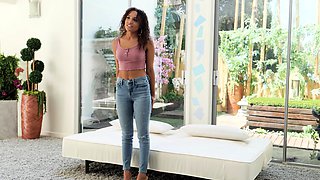 Amateur striptease and Solo masturbation