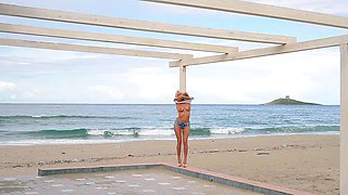 Blonde teen Sierras first erotic masturbation video