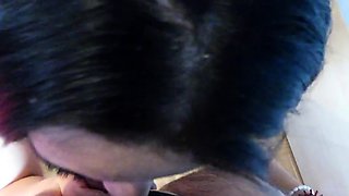 Big-Titted Oriental MILF Deepthroats and Gets Facialed