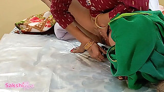 Pussy Shaving Video Desi Maid in Boss Room with Caught Owner Stepson Hindi Dirty Talk