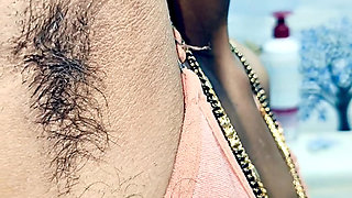 Desi bhabi hair remove in bathroom