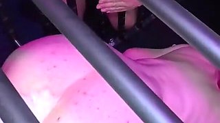 A Young Bitch Is Fucked in Her Cage