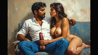 Mallu aunty and her son's friends from office comes to home to fuck and enjoy her pussy