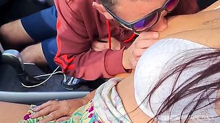 Exotic Tracy's Risky Public Blowjob & Stranger Creampie - Cuckold Husband Watches!