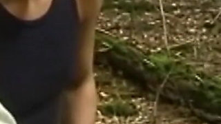 Funny foursome in the woods with Diana