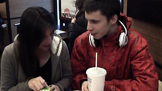 She gets pounded on the couch here!