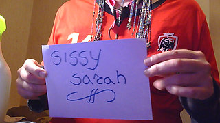 sissy sarah wet football t-shirt