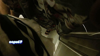 Hot MILF Stranger Grabs & Rubs My Hard Dick Through Shorts on Crowded Train