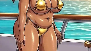 Sexy Black Women in Bikinis