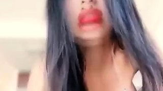 Cute curly brunette solo webcam masturbation