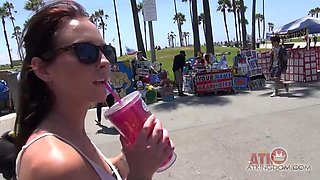 Go to the beach with Ashley Stone leading the way! by ATK Girlfriends: Amateur, Babe  Brunette Porn