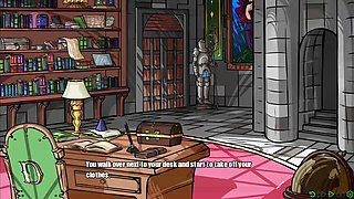 Doom fucks Angelica's pussy hard in standing doggystyle - doomination gameplay
