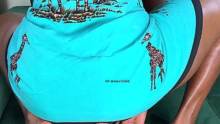 African Beauty Riding Dildo Dripping Wet Pussy Sweetness