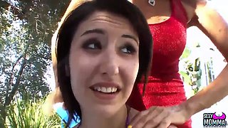 SEXYMOMMA - Tara Seduces Step Daughter Missi With Her Tongue