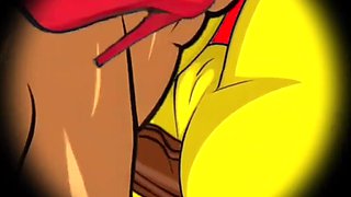 The Simpsons Porn Parody: Sexy Cheating Wife Marge Lets a Black Dude Fuck Her In The Public Toilet