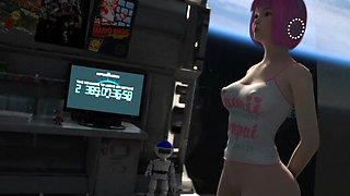 Cute Girl Seduced by a Boy in 3D-3d Story