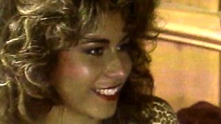 Glam euro blonde busty lesbians toy pleasure in the office