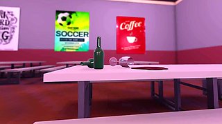 Strict 3d animated teacher fucks the life out of her student's cock