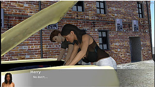 Project Hotwife - Gameplay - Roleplay - Wife Tries to Repair Car and Get Wet