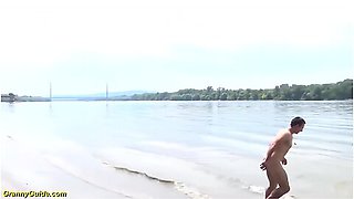 Bbw Stepmom Loves Stepson On Public Beach