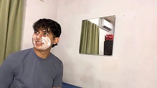 SHE SITS ON THE CAKE AND EATS MY DICK