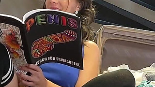 Two Hot Sexy MILF Wives Play with a Small Dick Guy and Leave Him Frustrated After Giving a Slow Handjob by Cock Teasing