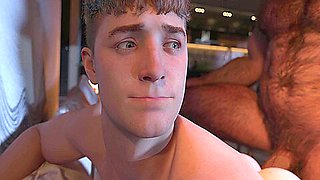 Curious Straight Guy Gets Pounded By Stepdaddys Massive Dick. Cofyford