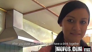 Mofos - public pick ups - the customer always ejaculates very first starring valerie collien