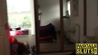 Blond uk tart drilled insanely hard by dom in fashionable suit